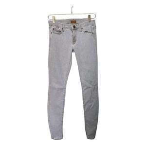 Mother The Looker Skinny Jeans Driftwood Light Grey 1001-128 Size 27 Made in USA